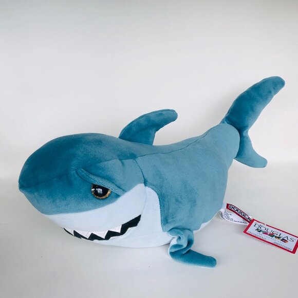 New w/Tag Douglas Blue Shark Macaroon Plush Stuffed Animal 15" - Picture 3 of 9